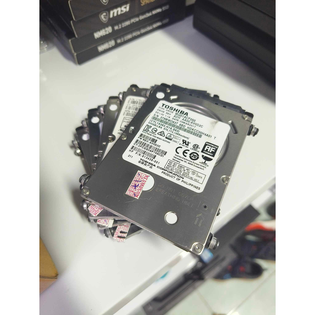 HDD Harddisk 2.5" มือสอง ขนาด 500 GB