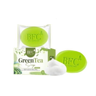 BFC Greentea Soap  "สบู่ชาเขียว หน้าใส ลดสิว" สบู่ bfc ชาเขียว BFC Greentea soap ,