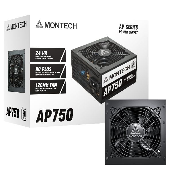 POWER SUPPLY MONTECH  AP 750W - 750W 80 PLUS (Black) (ATX)
