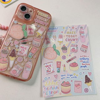 เคสกากเพชร กล้องวิ้ง ติดสติ๊กเกอร์ เคลือบเรซิ่น เพชรดำ ขาว เขียว