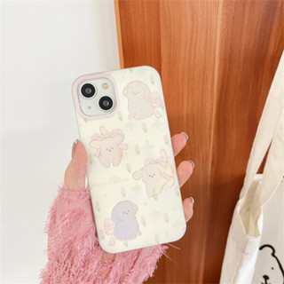 เคสลาย น้องหมาทิวลิป โฮโลแกรม เคสไอโฟน พร้อมส่ง เคสสำหรับ IPHONE CASE 11-14PROMAX