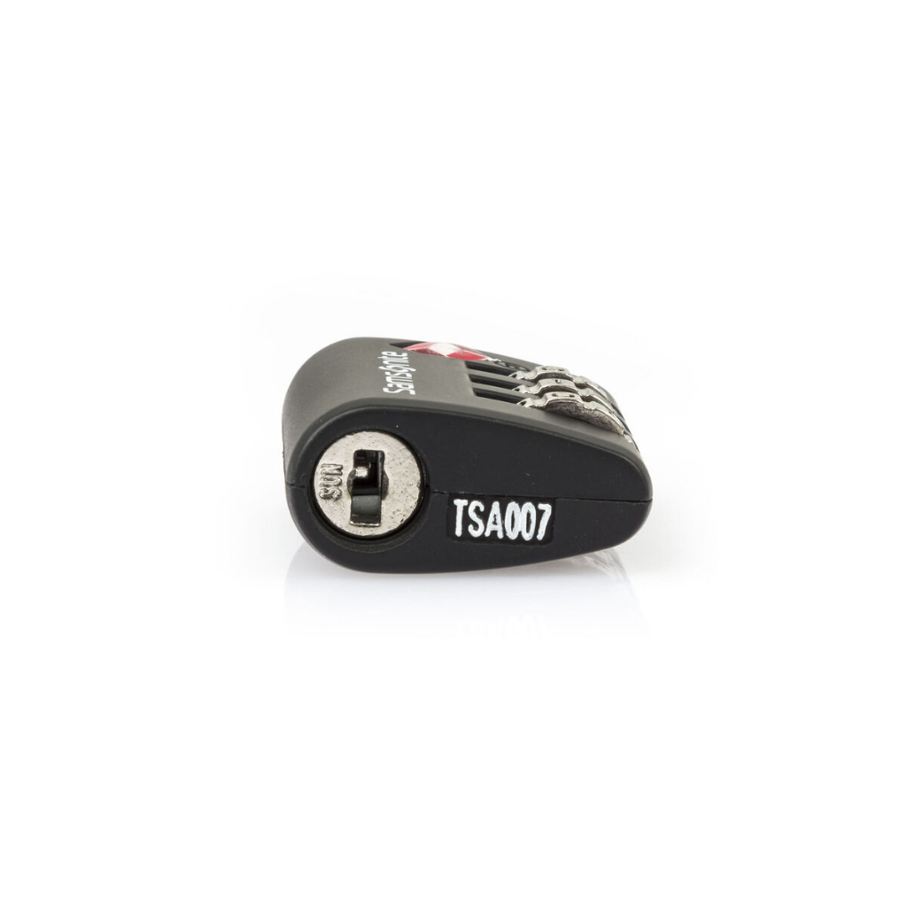 กุญแจแบบรหัส3รหัสซิงค์ Travel Sentry รุ่น TSA-002 สีดำ/สีเงิน