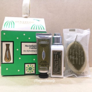 Loccitane Verbena Ornament (3 Items) เซทอาบน้ำ โลชั่น และแฮนด์ครีม จากล็อกซิทาน