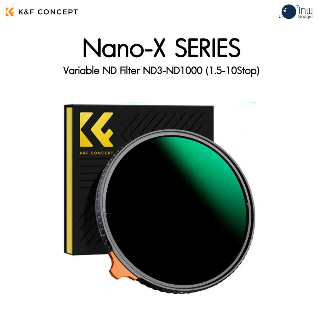 K&F Nano-X 49-82mm Variable ND Filter ND3-ND1000 (1.5-10 Stop)