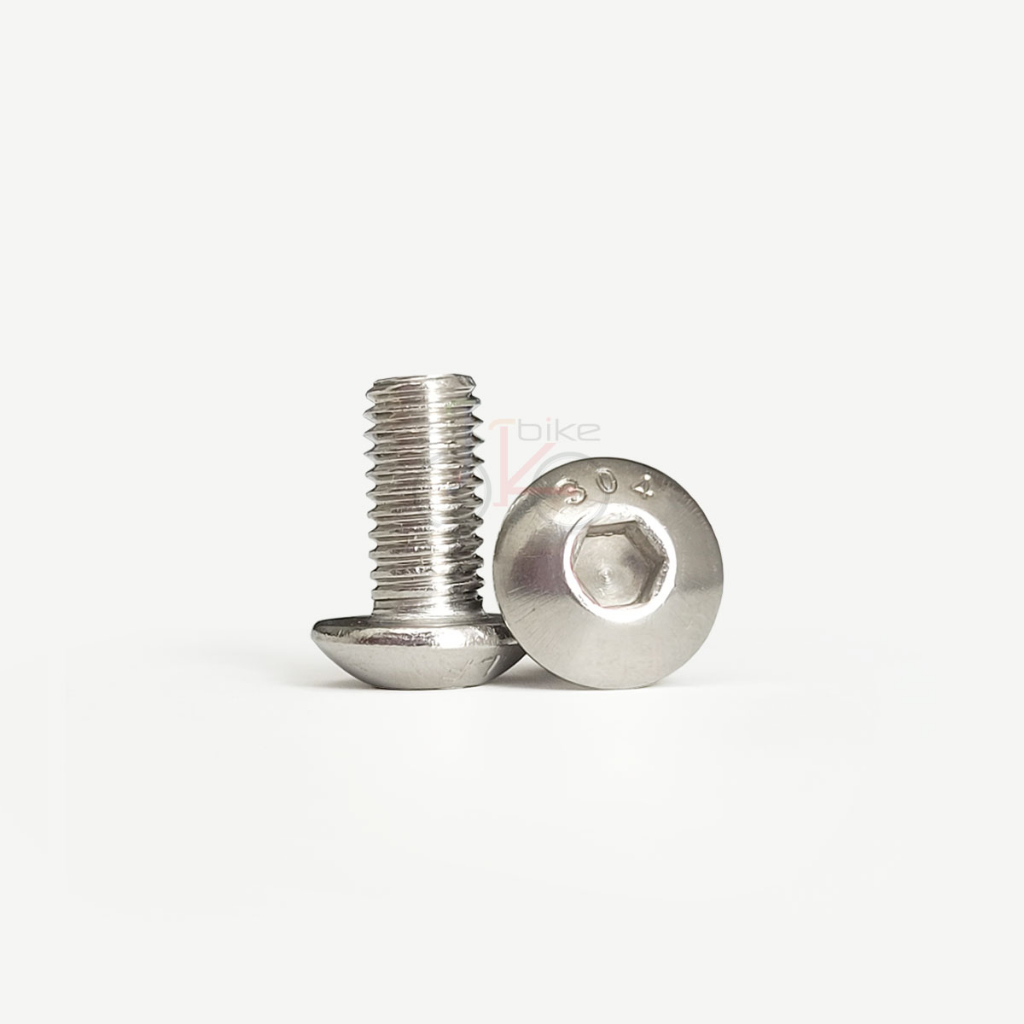 2ชิ้น น็อตสกรูสแตนเลส  M5x10mm,12mm  SUS304 STAINLESS BOLTS 2pcs สำหรับยึดใบดิสก์เบรกจักรยาน ยึดขากระติกน้ำ ราคา ถูกที่สุด โปรบีเคเค