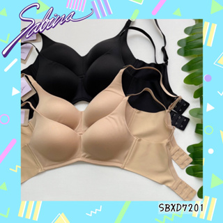 ￼Sabina ซาบีน่า เสื้อชั้นใน Invisible Wire (ไม่มีโครง) รุ่น Perfect Bra รหัส SBXD7201BK สีดำ SBXD7201CD สีเนื้อ