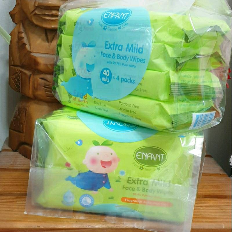 ENFANT (อองฟองต์) ทิชชู่เปียกสำหรับเบบี้😊