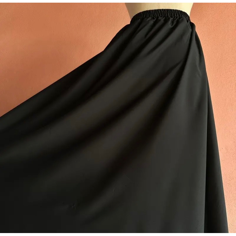 กระโปรงทรงย้วยสีพื้น