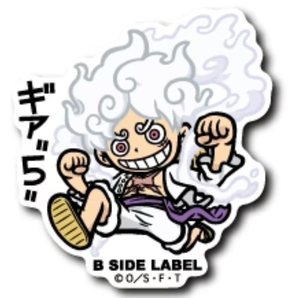 [Direct from Japan] B - SIDE LABEL Sticker ONEPIECE One Piece Luffy " Gear 5 " Japan NEW