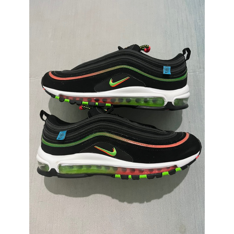 รองเท้า Nike Air Max 97 Worldwide Pack - Black 2020 มือสอง ของแท้💯 (Size 42/27cm)