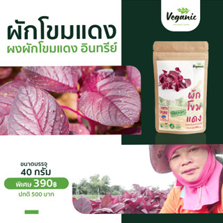 ผงผักโขมแดง Veganic ผักผงอินทรีย์บริสุทธิ100%