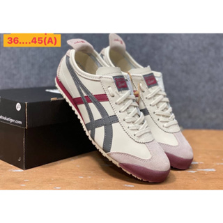 รองเท้าโอนิซึกะไทเกอร์ แบบหนัง✔แท้100% มี5สีให้เลือก รองเท้าOnitsuka Tiger Mexico66【รูปถ่ายจากสินค้าจริง Size:37-45eu】