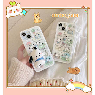 🎁ส่งของขวัญ🎁เคสไอโฟน สำหรับ 11 14 for iPhone Case 13 12 Pro Max การ์ตูน น่ารัก ลูกสุนัข กันกระแทก เคสนิ่ม เคสโทรศัพท์