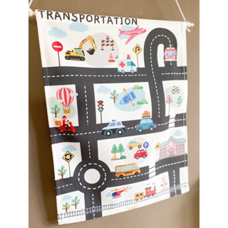 ป้ายผ้าเด็ก รถ ยานพาหนะ โปสเตอร์รถ (Transportation Banner / Poster)