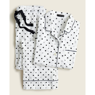 🐧 Jcrew10 : J.CREW white dot sleepwear