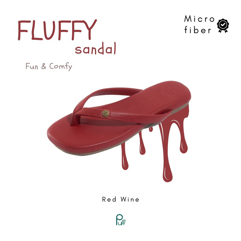PUFFSHOES.OFFICIAL : Fluffy V.2 Red Wine