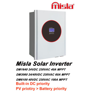 Inverter Hybrid off grid Misla By Psmart 3Kw48v หม้อแปลงเทอรอยด์ (Toroid) อินเวอเตอร์เพียวไซน์เวฟ+ MPPT 60A