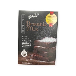 Bakerise Brownie Mix 360 G .แป้งไม่มีกลูเตนสำหรับทำบราวนี่ 360กรัม ราคาโดนใจ