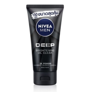 NIVEA MEN Extra Brigh foam / mud foam โฟมล้างหน้า นีเวีย ฟอร์เมน สำหรับผู้ชาย deep