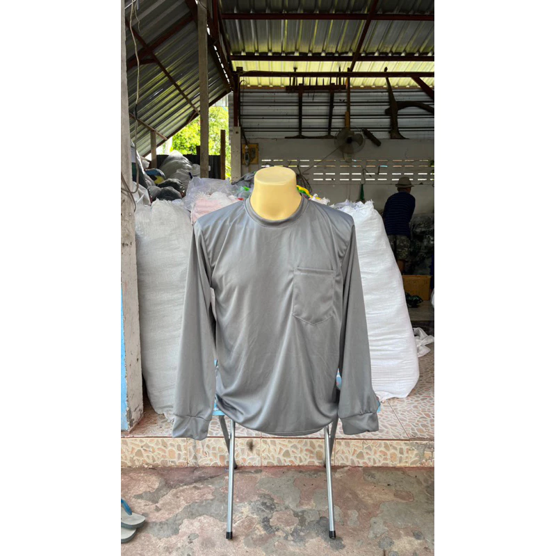 เสื้อคนงาน เสื้อแขนยาวคอกลม เสื้อกันแดด thumbnail 9