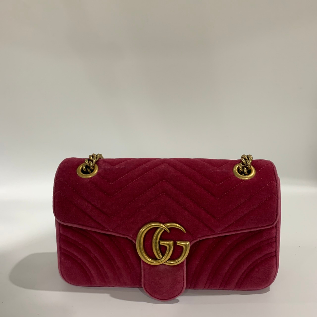 Gucci Marmont Velvet GHW