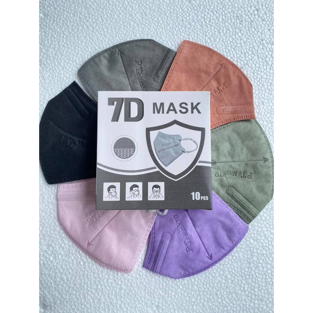 แมส7D/6D /5D / 9Dแมส (KN95)งานเกาหลีงหนา5ชั้นงานซีนถุงทุกชิ้น1แพ๊ค10ชิ้น
