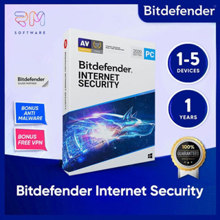 Bitdefender Internet Security Antivirus [ 1 - 5 Devices / 1ปี ] - ORIGINAL Latest Version