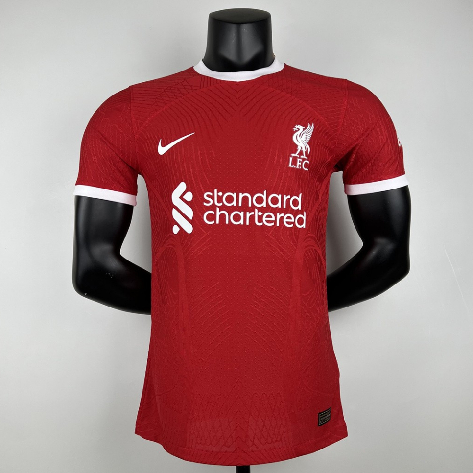 เสื้อ ลิเวอร์พูล Home เหย้า เกรด Player 2023/24 ฟลูออฟชั่น EPL ชื่อนักเตะ (แมนยู-ครบทุกคน)+พร้อมเบอร
