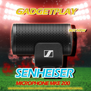 [กรุงเทพฯ ด่วน 1 ชั่วโมง] Sennheiser Pro Audio MKE 200 condenser microphone for cameras and mobile devices, Black (MK