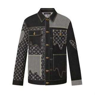 PROSPER - Louis Vuitton x Nigo Monogram Crazy Denim Workwear Jacket Black