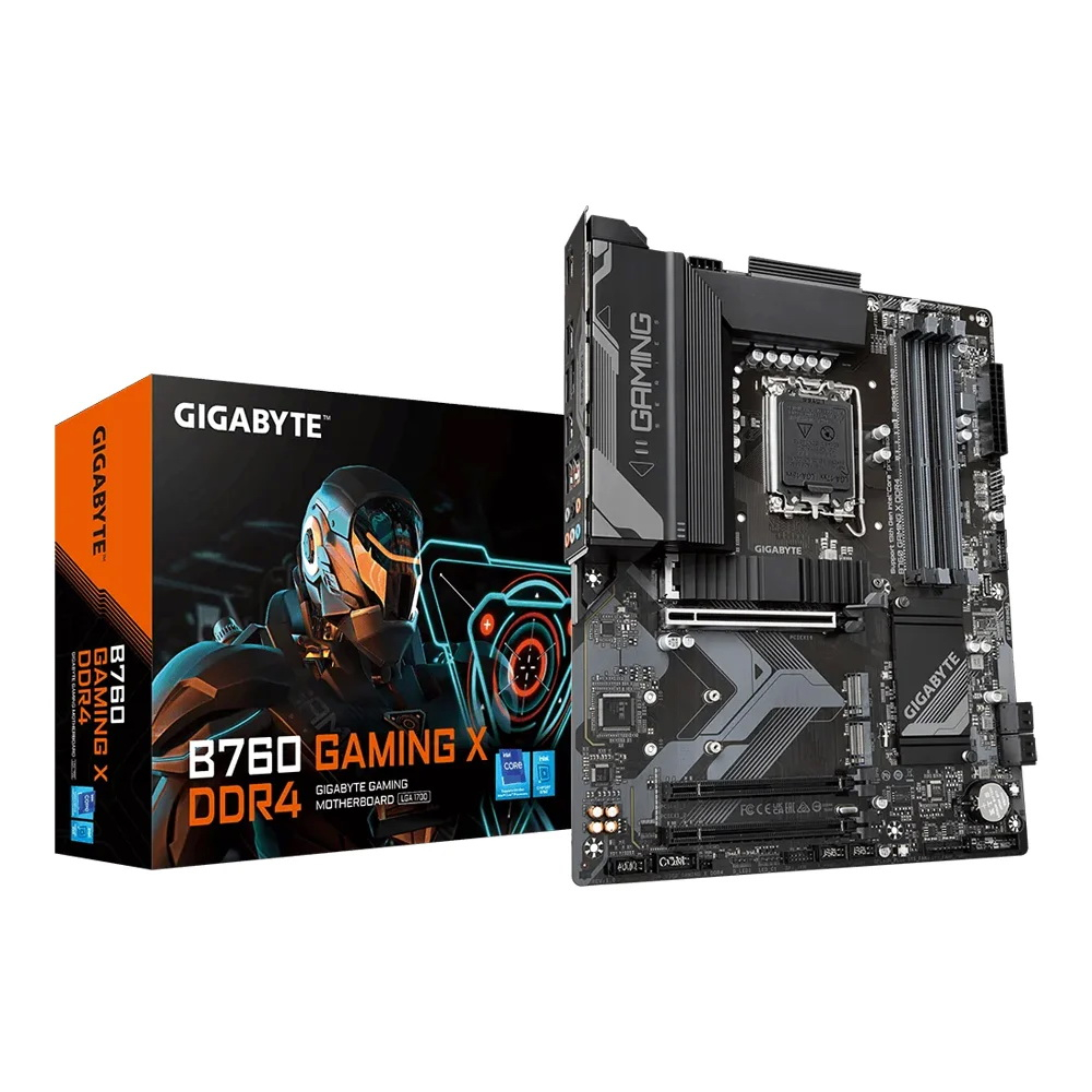 MAINBOARD  GIGABYTE B760 GAMING X DDR4 (REV. 1.0) (SOCKET LGA 1700) (ATX)