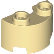 Lego part (ชิ้นส่วนเลโก้) No.68013 Cylinder Half 1 x 2 x 1