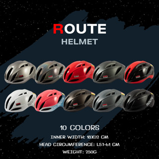 New!! หมวกจักรยาน ROUTE 10สี สวยทุกสี