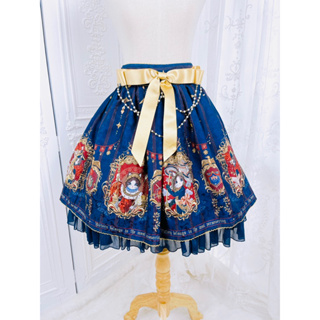 🌸🌸Original Design Coronation of 18 Brumaire Lolita Skirt by UWOWO ♥ Color : Blue🌸🌸กระโปรงโลลิต้า🌸🌸