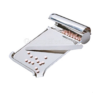 ถาดนับยา ถาดนับเม็ดยา พร้อมไม้นับยา stainless steel คุณภาพดี 1 ชิ้น