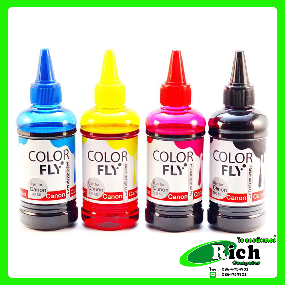 หมึกเติม Color Fly Canon CMYK