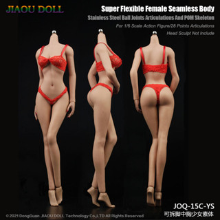 พรีออเดอร์ JIAOU DOLL JOQ-15C-YS Super Flexible Female Seamless Body Detachable Feet Middle Breasts Without Head Normal