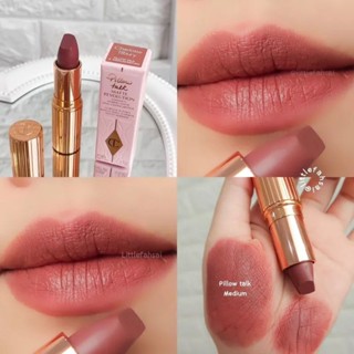 ถูกมาก🔥แท้💯%Charlotte Tilbury Matte Revolution Lipsticks Pillow Talk Medium