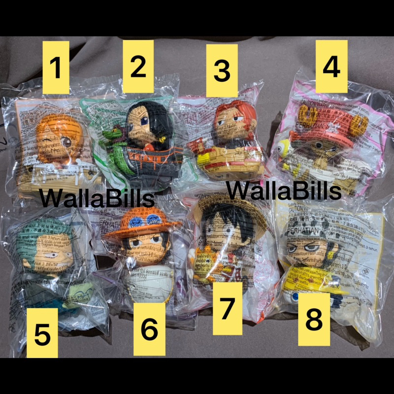 ❤️แมคไทยแท้ มีของพร้อมส่ง❤️Mcdonald Happy meal Mcdonald’s แฮปปี้มีล แมคโดนัลด์ วันพีช One Piece onep