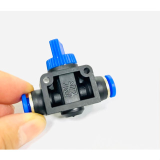 ข้อต่อปรับลม วาล์วปรับลม แบบบิด เปิด-ปิดลม (ขนาด 6 - 12 มิล) ( Hand Valve )  รหัสEHVFF