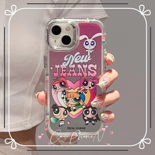 🔥สไตล์ใหม่🔥เคสไอโฟน iphone 11 14 Pro Max ins การ์ตูน พาวเวอร์พัฟฟ์เกิลส์ ป้องกันการตก iphone 12 13 Pro Case for iPhone