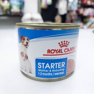 Royal Canin Starter Mother&amp;Babydog โรยัลคานิน สตาร์ทเตอร์ มาเทอร์&amp;เบบี้ด็อก กระป๋อง195กรัม