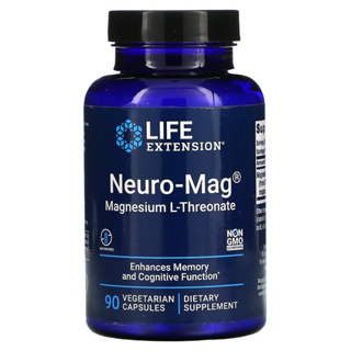 ถูกสุด🔥 Life Extension Neuro-Mag Magnesium L-Threonate 90 Vegetarian Capsules แมกนีเซียม บำรุงสมอง เสริมสร้างความจำ