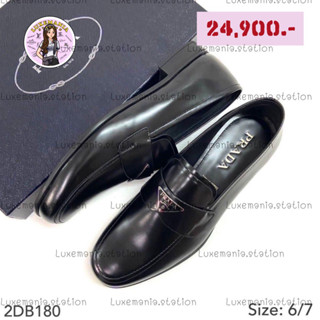 👜: New!! PD Brushed leather Loafer Shoes 2DB180‼️ก่อนกดสั่งรบกวนทักมาเช็คสต๊อคก่อนนะคะ‼️