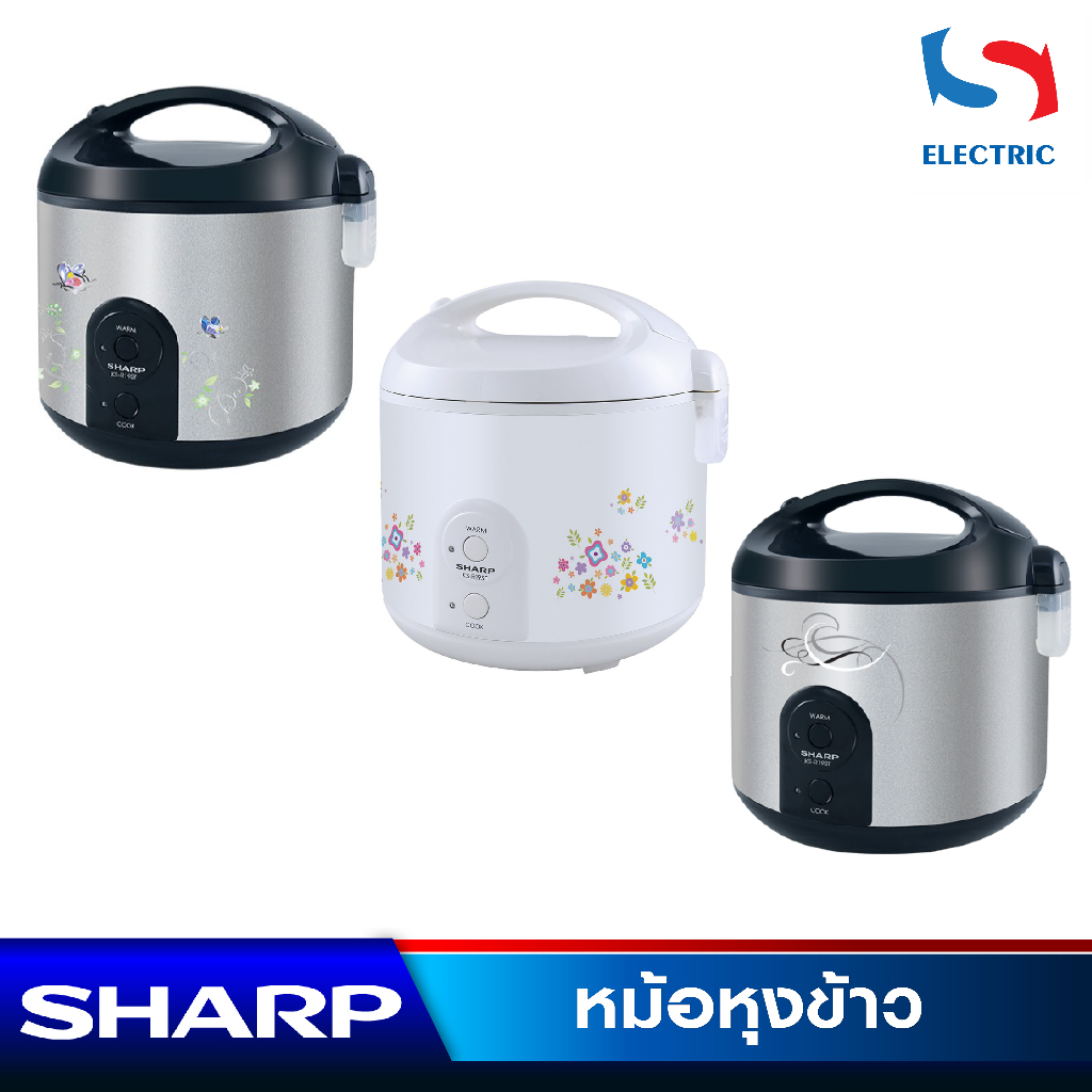 Sharp หม้อหุงข้าว อุ่นทิพย์ (เคลือบโพลีฟลอน) รุ่น KS-R19ST ขนาด 1.8 ลิตร