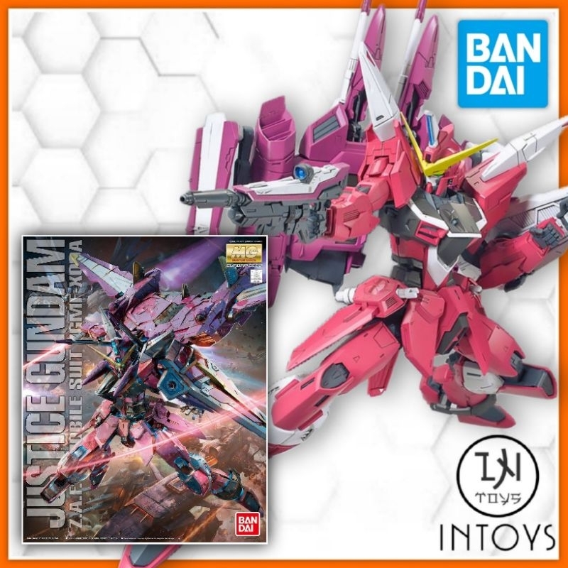 BANDAI - (MG)​ 1/100 JUSTICE GUNDAM Z.A.F.T. MOBILE SUIT ZGMF-X09A  (Gunpl​a / Gundam Model Kits)
