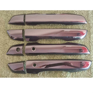 ฝาครอบมือจับประตูรถยนต์ Honda Civic Fc ปี 2016-2021 Door Handle Cover ดำเงา 8 ชิ้น / เซ็ตมือจับประตู