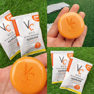 สบู่เซรั่มวิตซี Vit C Acne &amp; Whitening Soap