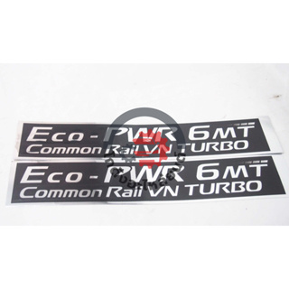 สติ๊กเกอร์ ประตู นิสสัน นาวาร่า ปี 2007-2013 "Eco-PWR 6 MT" (1ชุด=2ชิ้น) NISSAN NAVARA 2007-2013 โกดังอะไหล่ยนต์ รถยนต์