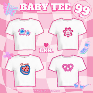 CROP ฺBABY TEE เสื้อครอปสไตล์y2k